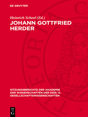 cover image of Johann Gottfried Herder